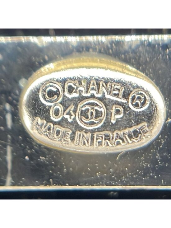 Chanel Clover Brooch with Bean Black Multicolor
